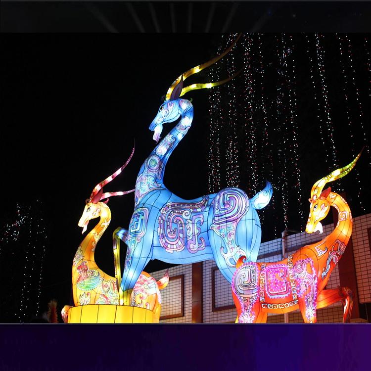 大型花灯组合制作春节元宵节中秋国庆节庆花灯灯展商场布置美陈