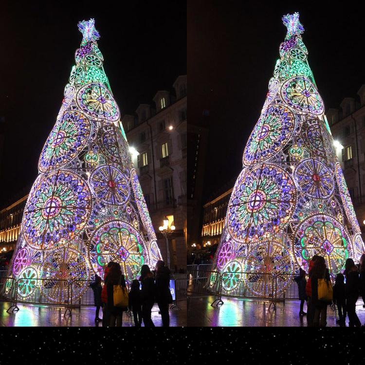 大型室外亮化梦幻灯光节商业美陈亮化LED拱门星星发光艺术造型灯