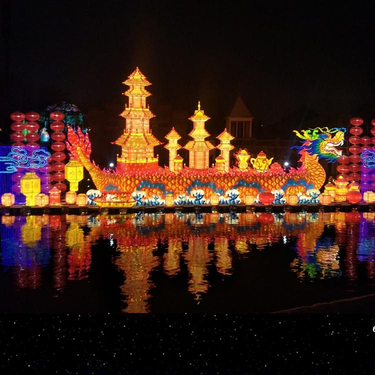 花灯彩灯吉祥可爱卡通新年春节装饰美陈室外大型花灯2022年