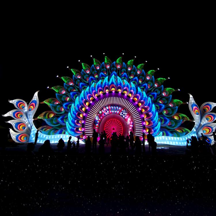 虎年节日大型灯会彩灯制作工厂元宵彩灯灯组商场装饰美陈灯饰制作