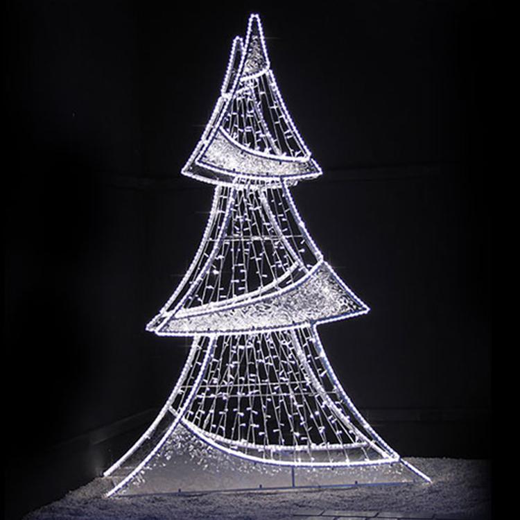 户外LED亮化灯光秀礼物盒造型商场街道节日美陈LED装饰梦幻灯雕塑