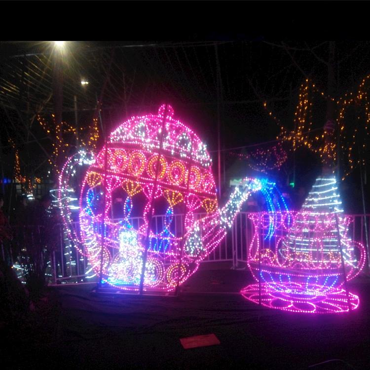 LED大型亮化景观工程安全低压户外防水灯串24V电流串灯室外彩灯