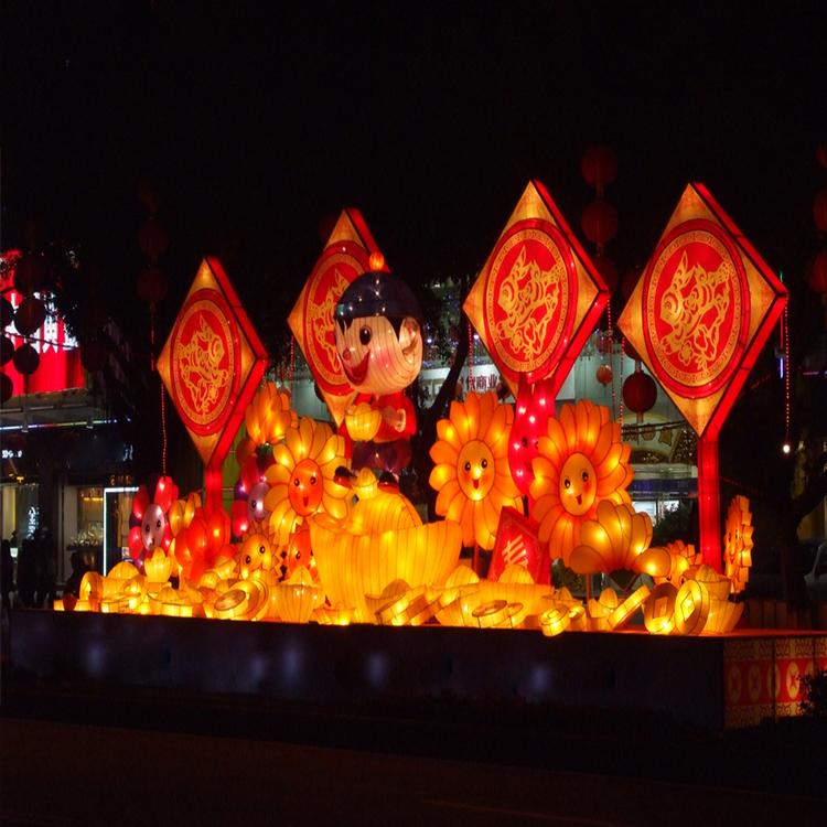 艺术造型彩灯春节元宵花灯灯会庙会灯展景区园林道路节日装饰