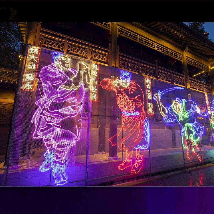 厂家批发元宵节民间工艺立体造型灯展灯光节中国水上花灯现货批发