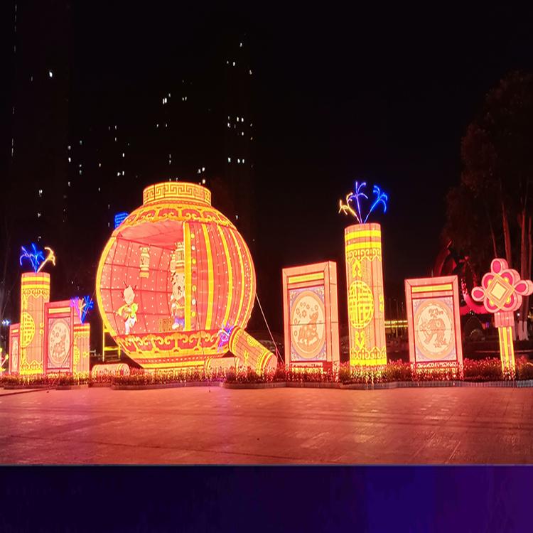 中秋节日花灯春节庙会元宵节灯会彩灯创意设计制作大型节日花灯厂
