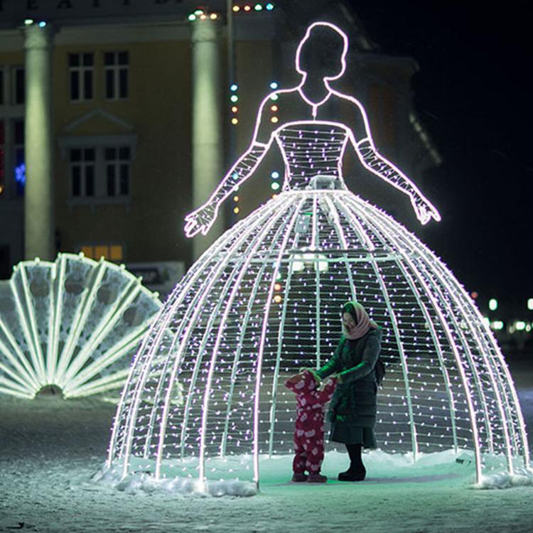 3d景观艺术灯大型梦幻灯光展公园商场广场新年美陈礼盒造型灯装饰