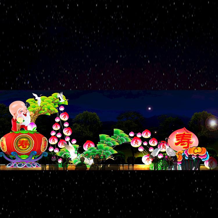 圣诞美陈广场灯光造型亮化户外大型铁艺LED梦幻灯光节日装饰定制