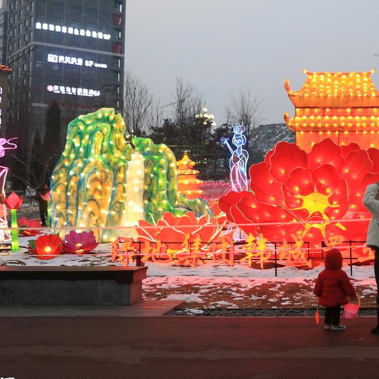 花灯彩灯灯组定制虎年灯会制作2022新春装饰元宵节花灯源头工厂