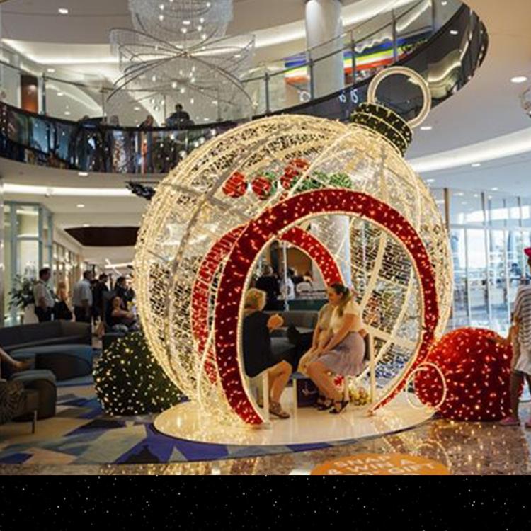 led仿真树户外景观发光枫叶桃花水果树灯节日大型仿真树灯