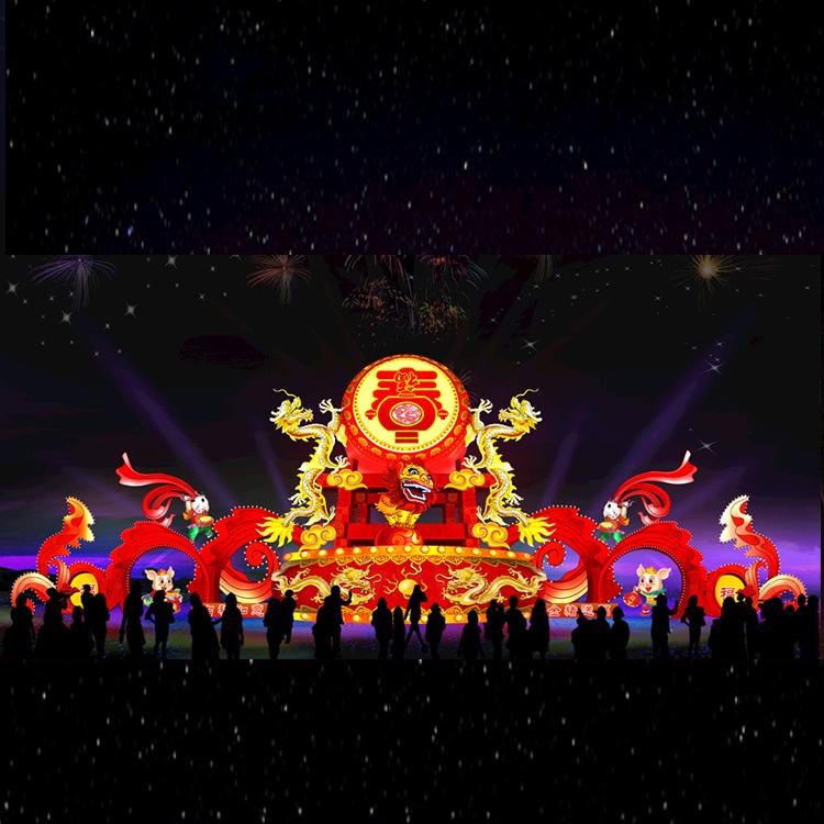 节日活动花灯系列定制加工制作中秋节景观美陈花灯设计源头厂家
