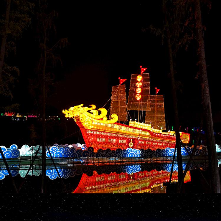 花灯彩灯灯组定制虎年灯会制作2022新春装饰元宵节花灯源头工厂