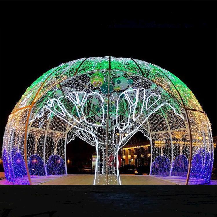 时光隧道主题梦幻灯光节立体动物植物造型灯LED灯光展景观灯灯塑