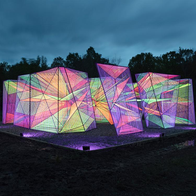 LED户外造型灯蝴蝶结礼物盒大型灯光新年圣诞节庆景观装饰亮化灯