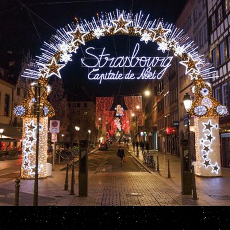 户外商场幻彩亚克力七彩灯光隧道拱门变色发光节日装饰美陈道具门大连