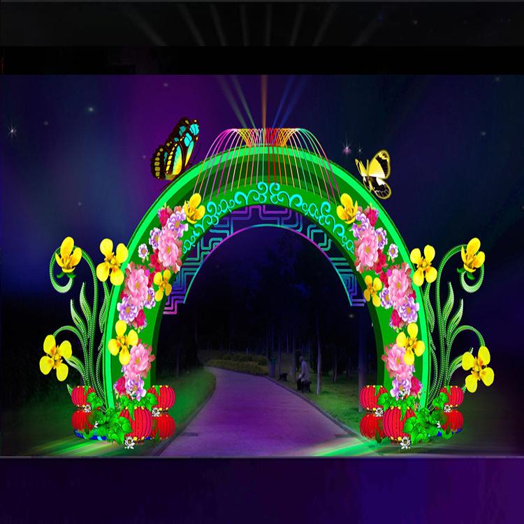 大型框架广场圣诞节日装饰藤条挂枝圣诞树户外商场景布置普通裸树哈尔滨