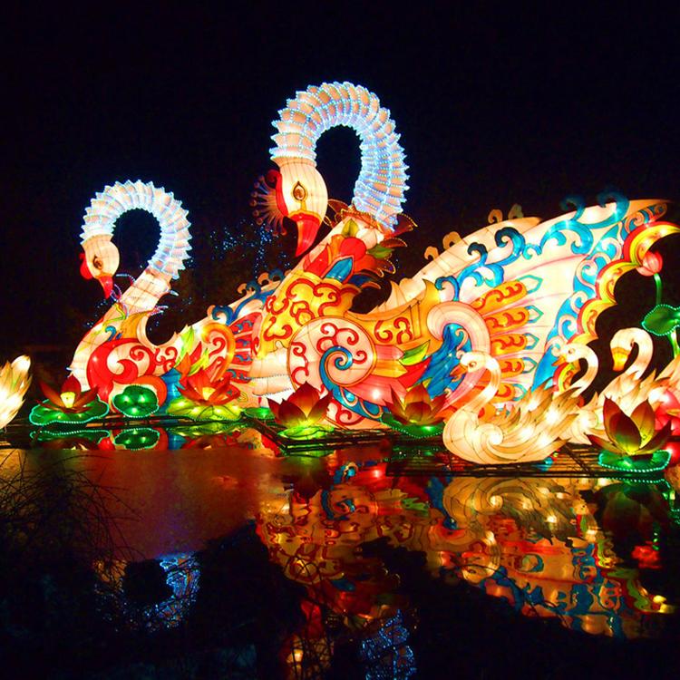 水上灯组定制春节花灯组大型灯会展户外彩灯灯笼中秋新年长春