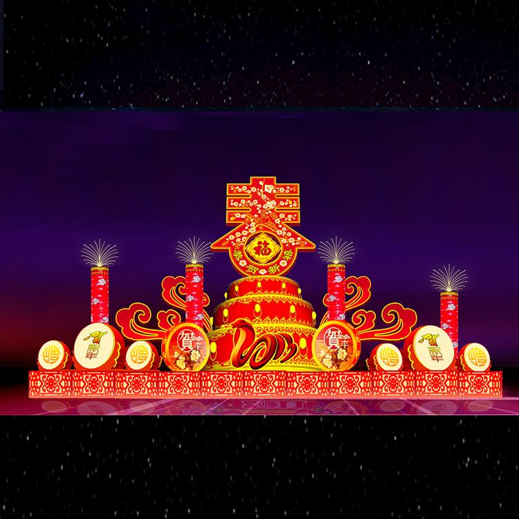 各种尺寸造型款式街景亮化装饰道具大型拱门装饰造型哈尔滨