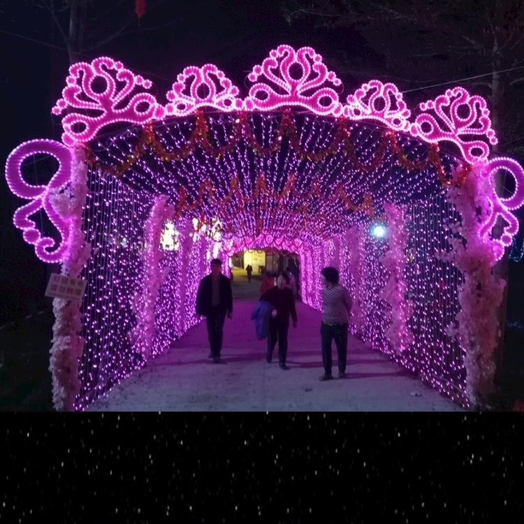 2022新款霓虹灯光Christmastree节日酒店定制大型框架装饰聖誕樹长春