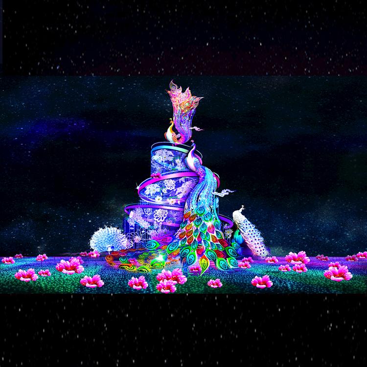 酒店商场圣诞装饰编程LED灯饰大型框架圣诞树厂家巨型圣诞树供应大连