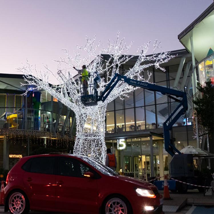 圣诞灯光造型发光灯光时空隧道商场创意美陈制作亮化装饰夜景布置长春