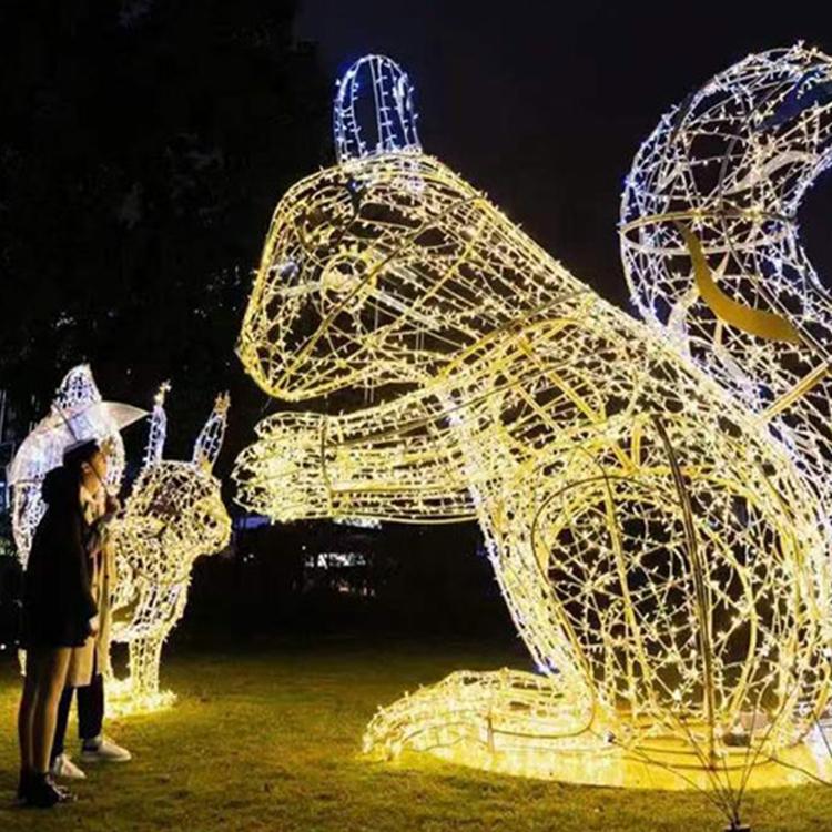 美陈户外大型圣诞树套餐美陈装饰广场中空街道圣诞树哈尔滨