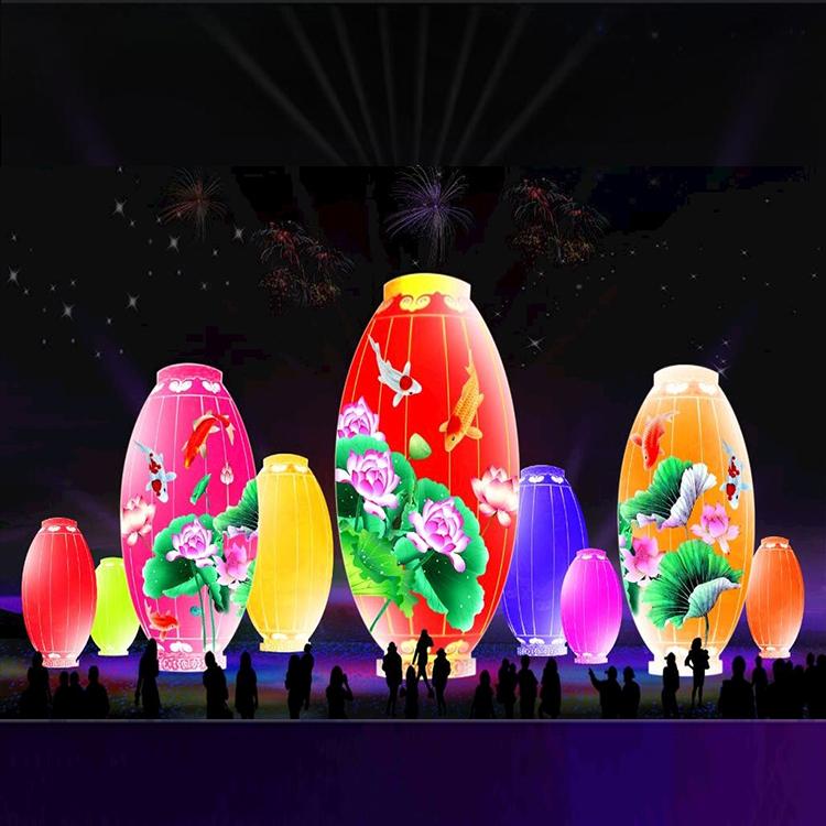 户外梦幻灯光商场广场炫彩亚克力造型美陈立体铁艺独角兽亮化道具长春