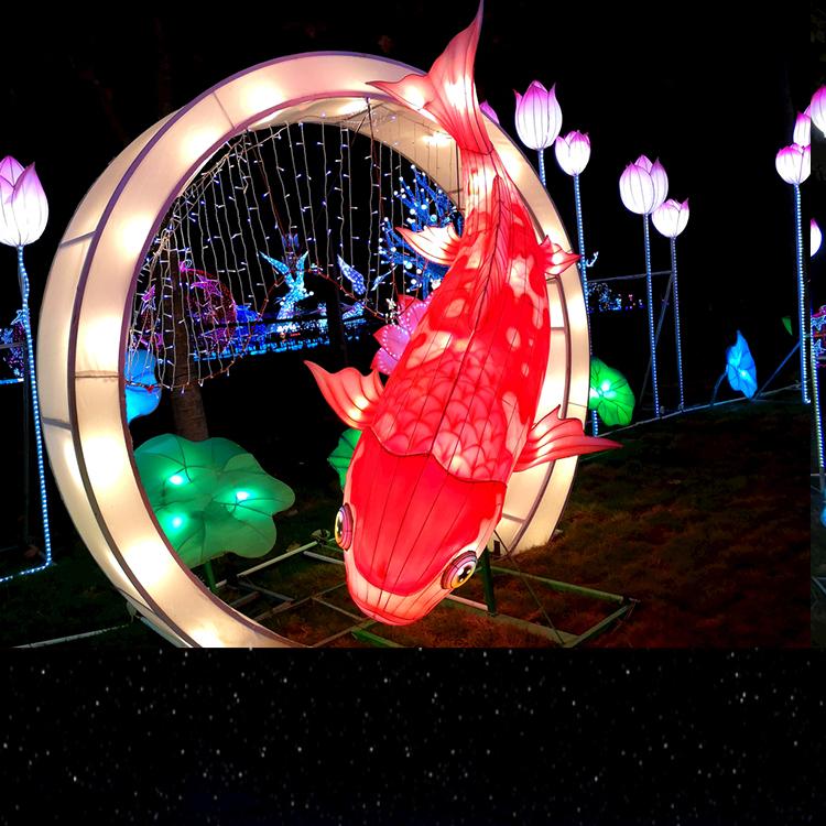 制做大型节日布置引流暖场道具LED发光七彩炫彩膜亚克力创意拱门大连