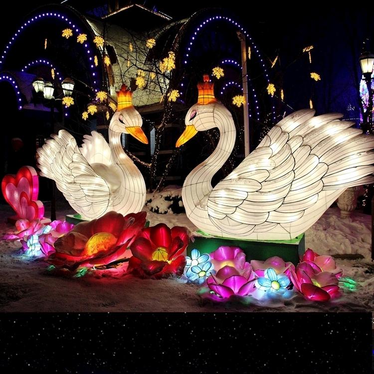 虎年花灯十二12生肖灯笼卡通新年彩灯大型民俗灯会春节财神花灯长春