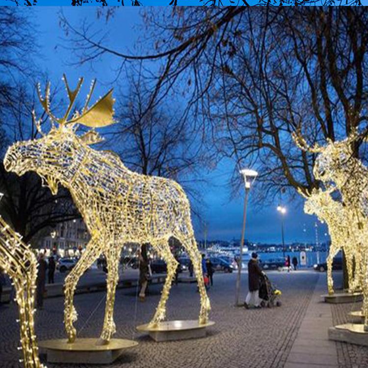 LED灯光圣诞树广场户外圣诞树大型美陈道具装饰户外组合圣诞树长春