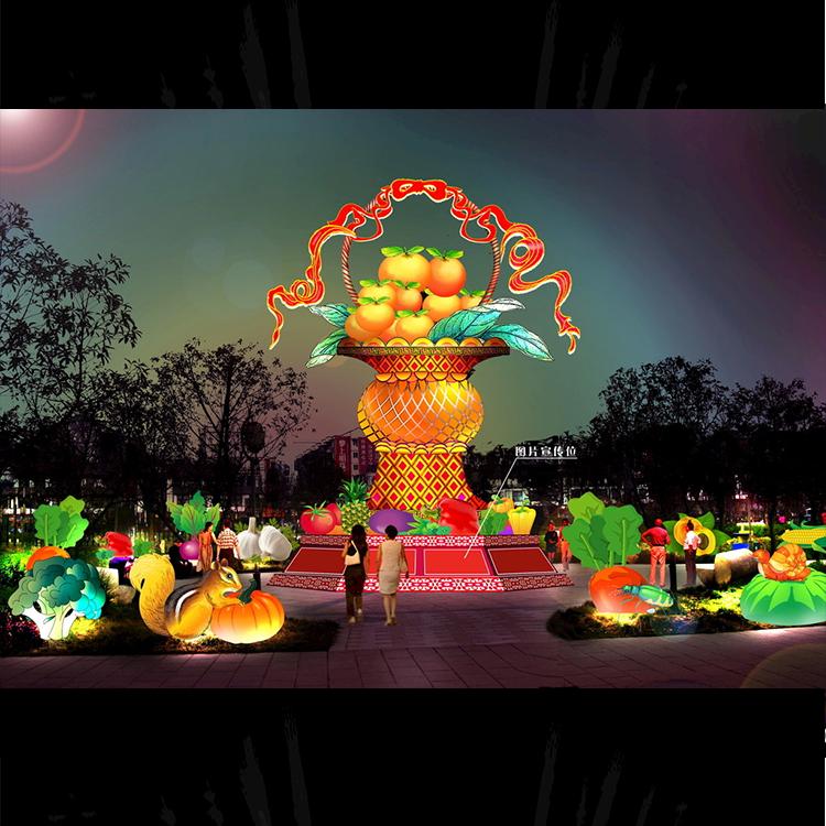 大型商业美陈道具炫彩镭射亚克力造型灯商场酒店DP点圣诞节日装饰长春