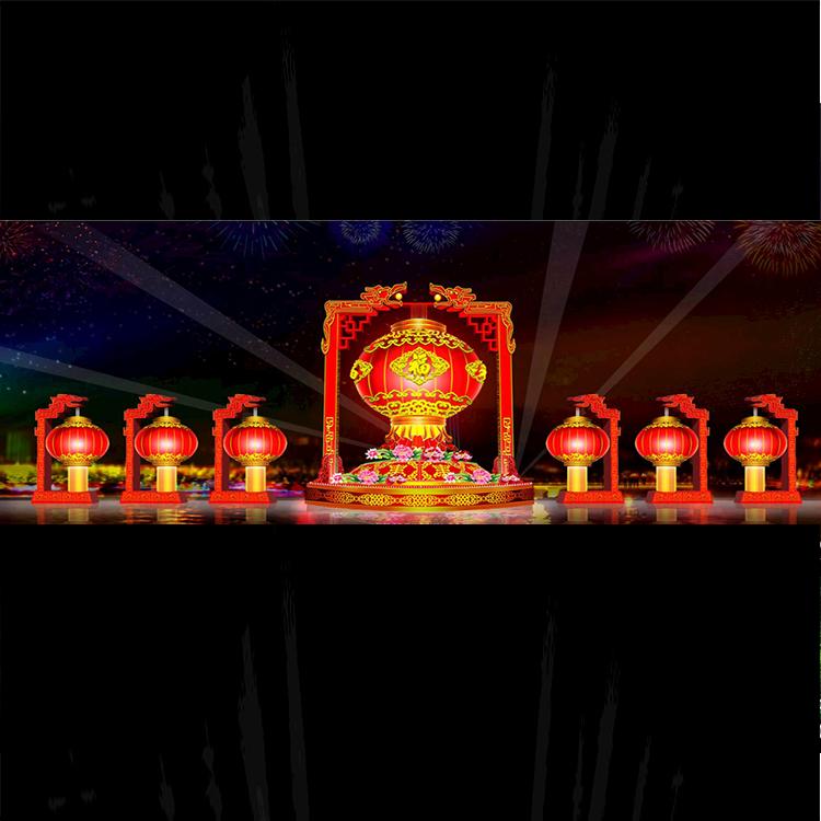 圣诞节商场五彩拱门造型灯大型星星图案灯灯光节产品装饰灯哈尔滨