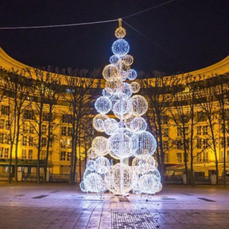 2022年圣诞节新款led圣诞树制做3-50米大型圣诞树户外广场圣诞树哈尔滨