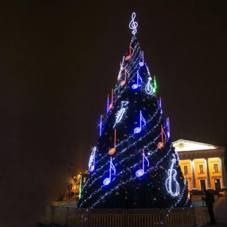 大型亚克力钻石户外圣诞树摆件圣诞节dp点美陈户外装饰节点圣诞树大连