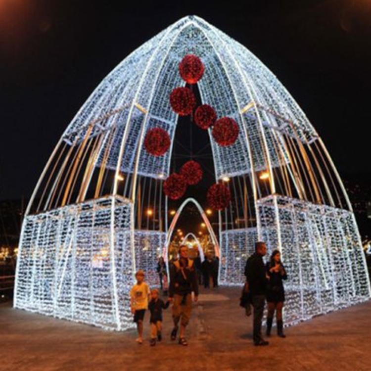 大型LED钻石造型灯光节庆室外装饰梦幻灯光节大型春节花灯哈尔滨
