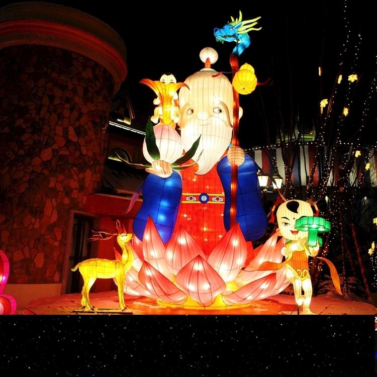 春节美陈城市步行街灯光亮化工程商业街装饰布置Led街道灯大连