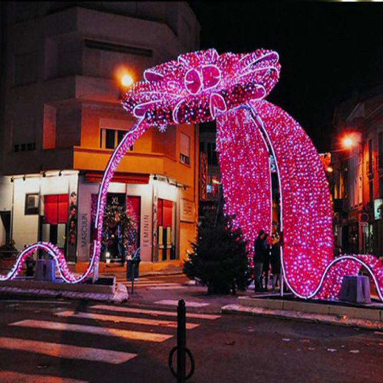 城市街景亮化公园布置亮化梦幻灯光节城堡平面造型灯哈尔滨