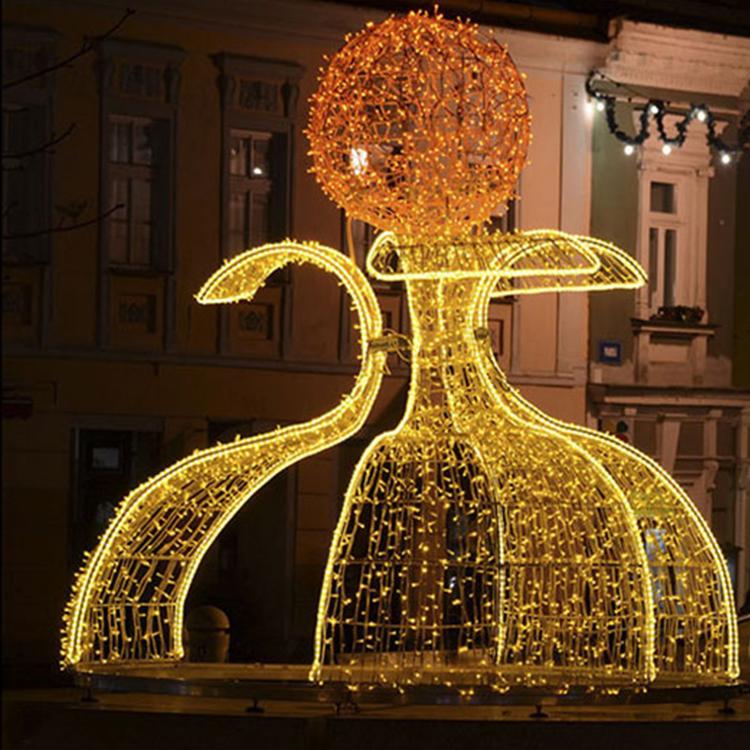 景观设计造景欧式大型草地动物带灯婚庆发光款公园真蘑菇园林雕塑长春