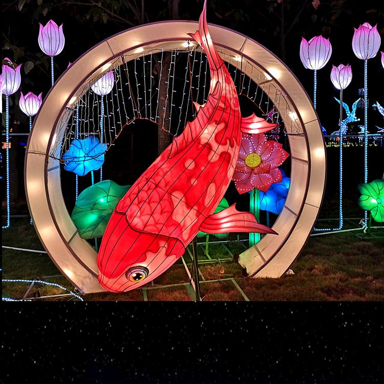 2022新春大型户外彩灯展览定制中国风元宵花灯大型灯组展览制作哈尔滨