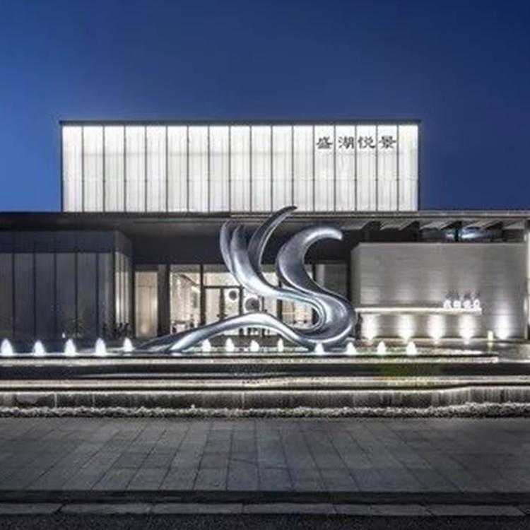 商业街不锈钢雕塑大型动物玻璃钢雕塑商场美陈户外广场景观摆件哈尔滨