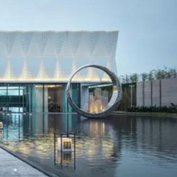 园林景观玻璃钢水景鲸鱼不锈钢雕塑别墅艺术装饰海豚工艺品摆件品大连