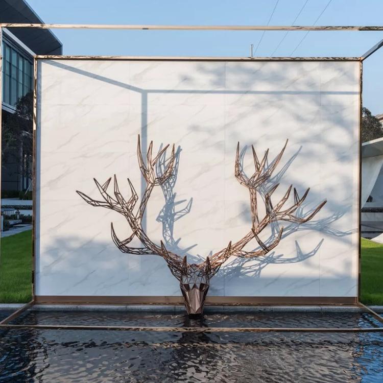 雕塑厂家美陈不锈钢广场雕塑不锈钢镜面雕塑景观园林小品雕塑长春