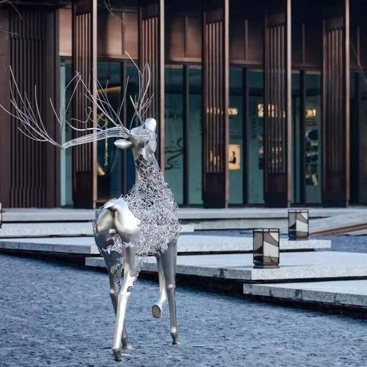 厂家优质室外园林景观创意形象不锈钢来图制作镜面雕塑不锈钢大连