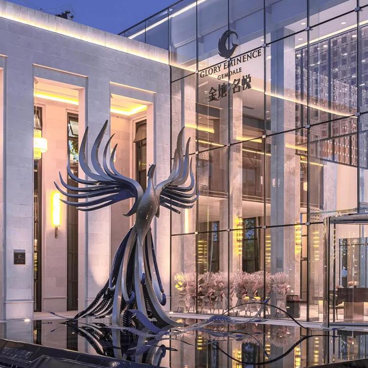 雕塑厂家来图制作不锈钢镂空雕塑户外园林景观圆形不锈钢雕塑沈阳