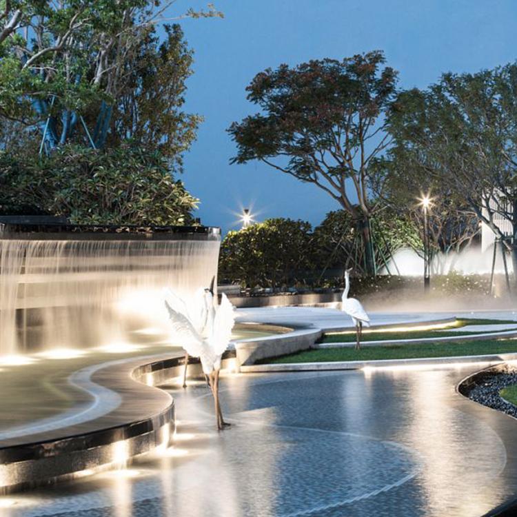 园林景观雕塑小品不锈钢j雕塑鹿公园绿地广场校园雕塑长春