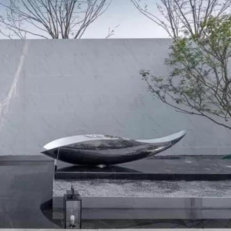 大型广场景观椭圆形金属雕塑房地产公园镂空球不锈钢抽象镜面雕塑大连