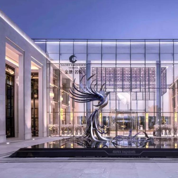 玻璃钢雕塑卡通柯基公仔商场公园户外装饰摆件不锈钢雕塑大连