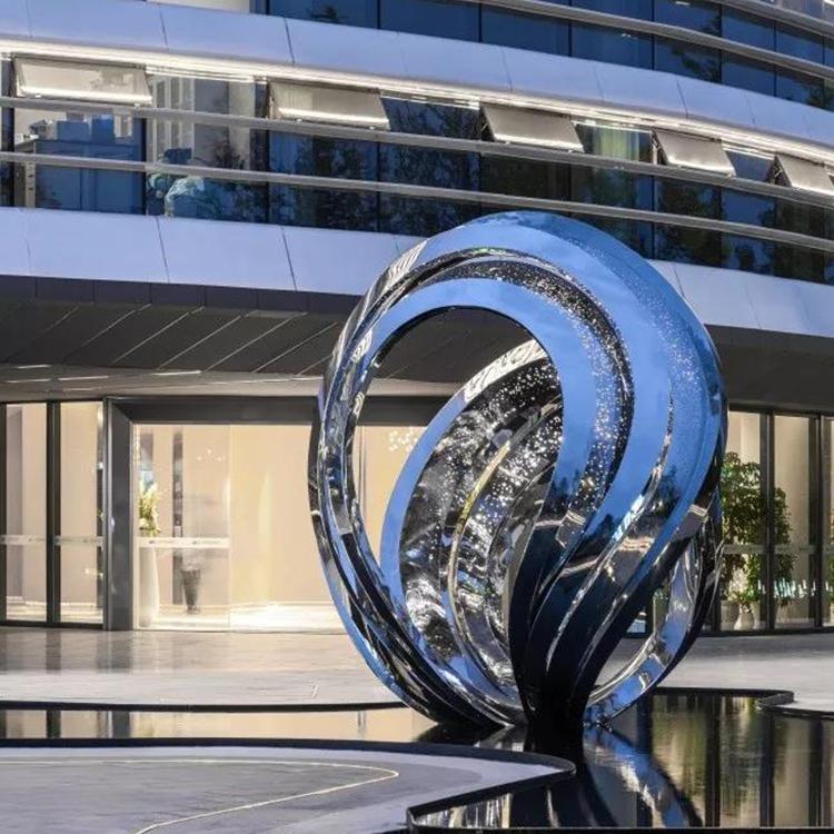 户外座凳小品美陈商场抽象雕塑玻璃钢摆件雕塑不锈钢园林景观大连