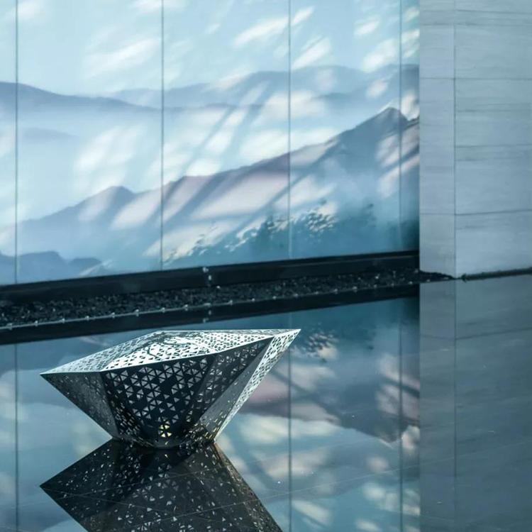 不锈钢浪花雕塑大型园林户外景观广场水花水景售楼处地产雕塑摆件长春