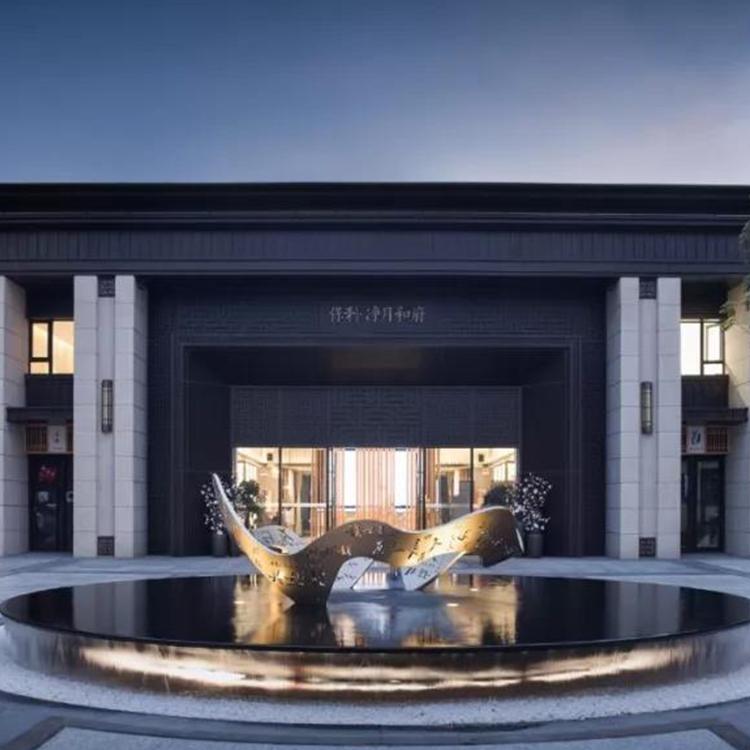 户外镂空金属网铁艺不锈钢丝发光梅花鹿雕塑抽象园林景观广场摆件沈阳