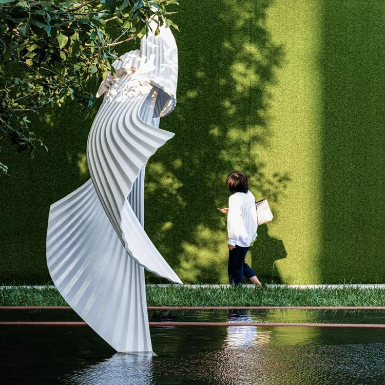 雕塑厂家美陈不锈钢广场雕塑不锈钢镜面雕塑景观园林小品雕塑长春